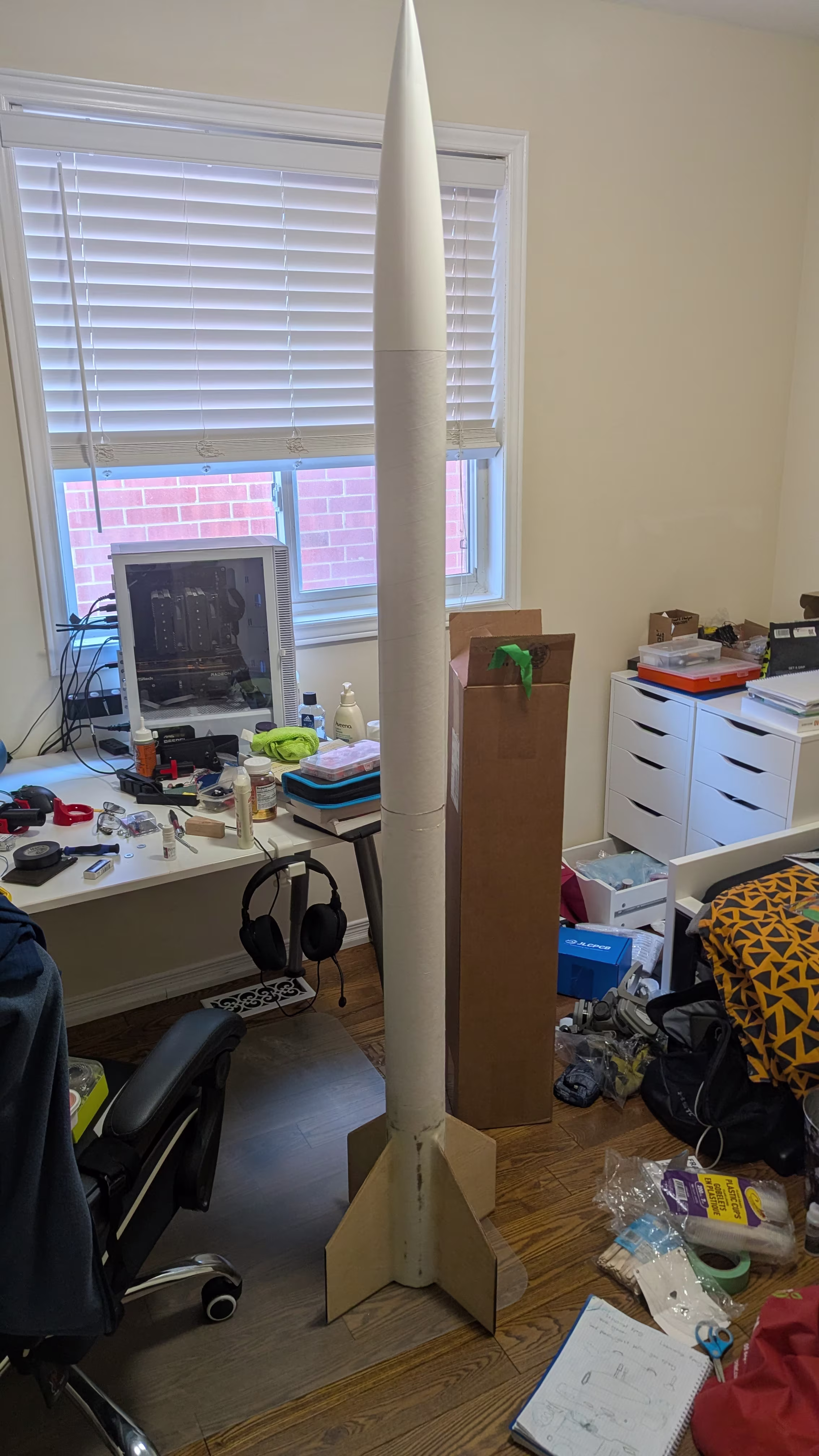 Assembled rocket